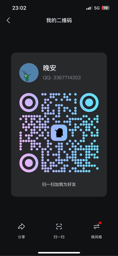 6，扫一扫QQ二维码加我