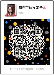 阳光下的女汉子头像,二维码