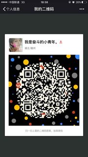 我是奋斗的小青年头像,二维码